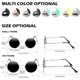 thumbnail image 4 of Gafas de sol polarizadas clásicas vintage redondas de metal estilo Lennon para hombres y mujeres con protección UV400, 4 of 4