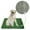 Green Size S3, variant on Dog Grass Pee Pad, Czzoypi Reusable Artificial Sod Puppy Training Pad, Non-Slip Quick Drain Indoor Outdoor Pet Potty Mat Easy Clean, Green