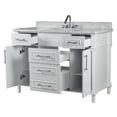 thumbnail image 5 of Bellaterra Home 800632-48SBN-WH 48 in. Single Vanity with Carrara Marble Top, White, 5 of 6