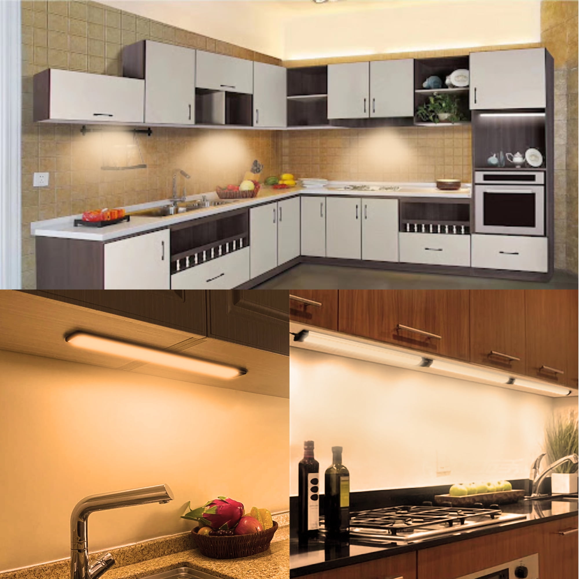 Comforday LED Under Cabinet Lights Kit Hardwired for Kitchen or Home Lighting