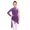 Purple, variant on Kids Girls Figure Skating Dress Lyrical Irregular Skirted Leotard Ballet Contemporary Dance Dress Purple 16