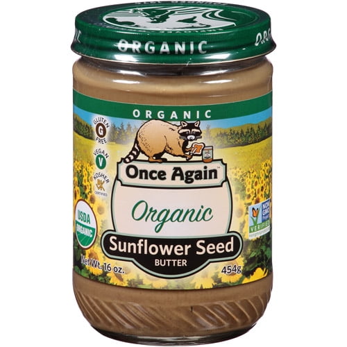 Once Again Organic Sunflower Seed Butter, 16 oz, (Pack of 6) Walmart