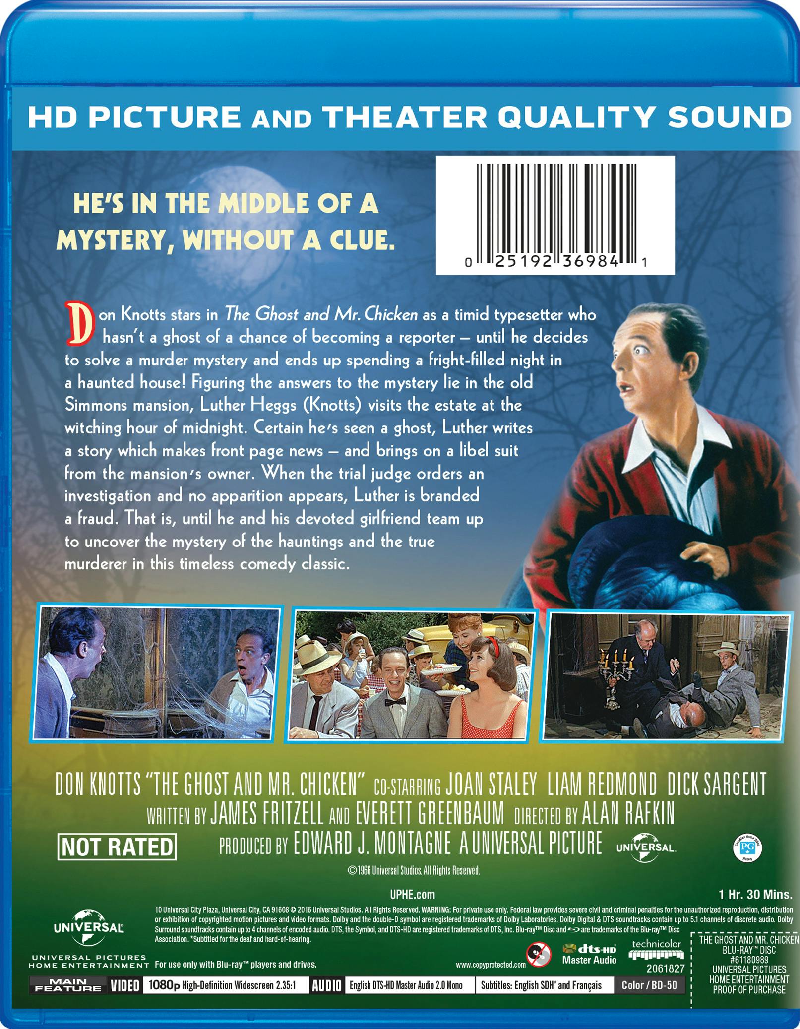 The Ghost and Mr. Chicken (Blu-ray), Comedy, Universal