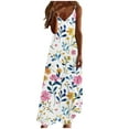 thumbnail image 2 of Qiopertar Mode Femmes Été Décontracté Robe Longue Sans Manches Col en V en Solde Livraison Gratuite à Moins de 5$ jusqu'à 90 % de Réduction, 2 of 5