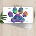 thumbnail image 2 of 1 Pcs 2D Flat License Plate Covers & Frames, Colorful Pet Paw For Decorative Front, Waterproof For Decoration Aluminum License Plate Covers & Frames Cover For Men Women, 12" X 6", 2 of 6