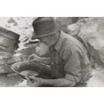 thumbnail image 2 of Man Panning Gold At Pinos Altos History (24 x 18), 2 of 2