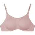 thumbnail image 3 of Fruit of the Loom Women's Breathable Cami Bra with Convertible Straps 2-Pack, Light Pink, 38DD, 3 of 7