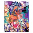 thumbnail image 3 of 14 x 18 Gold Flowers by Justin Copeland - Wall Art Print on Canvas Fabric White, 3 of 3