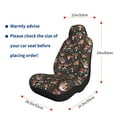 thumbnail image 5 of Salouo Mushroom With Snails Pattern Car Seat Covers,Universal Car Seat Protectors Easy to Install Car Cover Car Accessories Auto/rucks/Van/SUV-2 PCS, 5 of 9