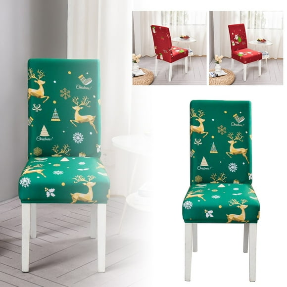 Binwennn Christmas Chair Cover Stretch Chair Cover Home Hotel Restaurant Dining Chair Cover Universal Dining Table Seat Cover Chair Cover T Cushion Sofa Slipcovers Out Couch Cover Couch Cover for Dog
