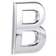 thumbnail image 1 of Unique Bargains 2.76 Inch ABS Self Adhesive House Letter B Plating Silver Tone 2 Pack, 1 of 5