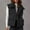 Black, variant on Luxalzxs Puffer Vest Women Short Vest Coat Casual Fall Winter Sleeveless Coats Solid Color Zipper Down Jacket High Neck Loose Waistcoat Outerwear