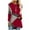 Red, variant on ICHUANYI Women's Trendy Long Sleeve Shirt Crew Neck Cute Tunic Color Block Tops Casual Loose Pullover Fall Winter Clothing 2023
