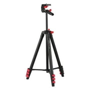KINGJOY VT-832 Portable Photography Tripod Stand Aluminum Alloy 2kg Load Capacity 1/4 Inch Screw Connector Max. Height 131cm Middle with Carry Bag Black