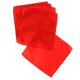 thumbnail image 5 of 5 Piezas de Bolsillo de Toallas Cuadradas para Bodas rojo, 5 of 7