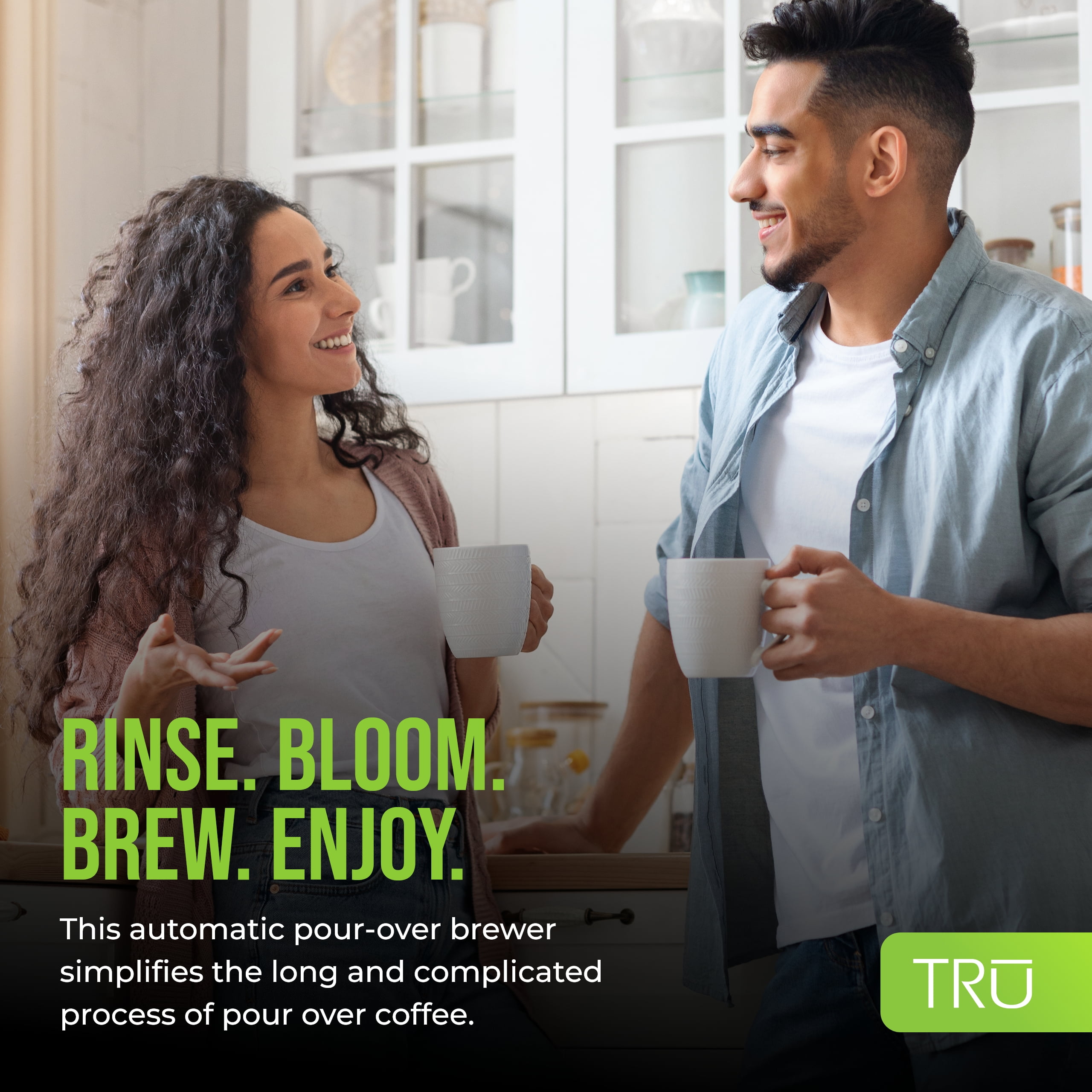 TRU Automatic Pour Over Coffee Maker with Digital Touch Screen