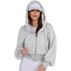 thumbnail image 3 of Sudaderas con Capucha y Cremallera para Mujer, Sudaderas , Casuales, Cómodas y Bonitas, Chaquetas con Cremallera, Conjuntos de Otoño A . Gris S, 3 of 10