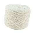 thumbnail image 4 of Hilo de chenilla grueso hecho a mano para decoración del hogar, cómodo y grueso, para mantas, bufandas, tejer a mano, hacer crochet y hacer peluches. Blanco, 4 of 8