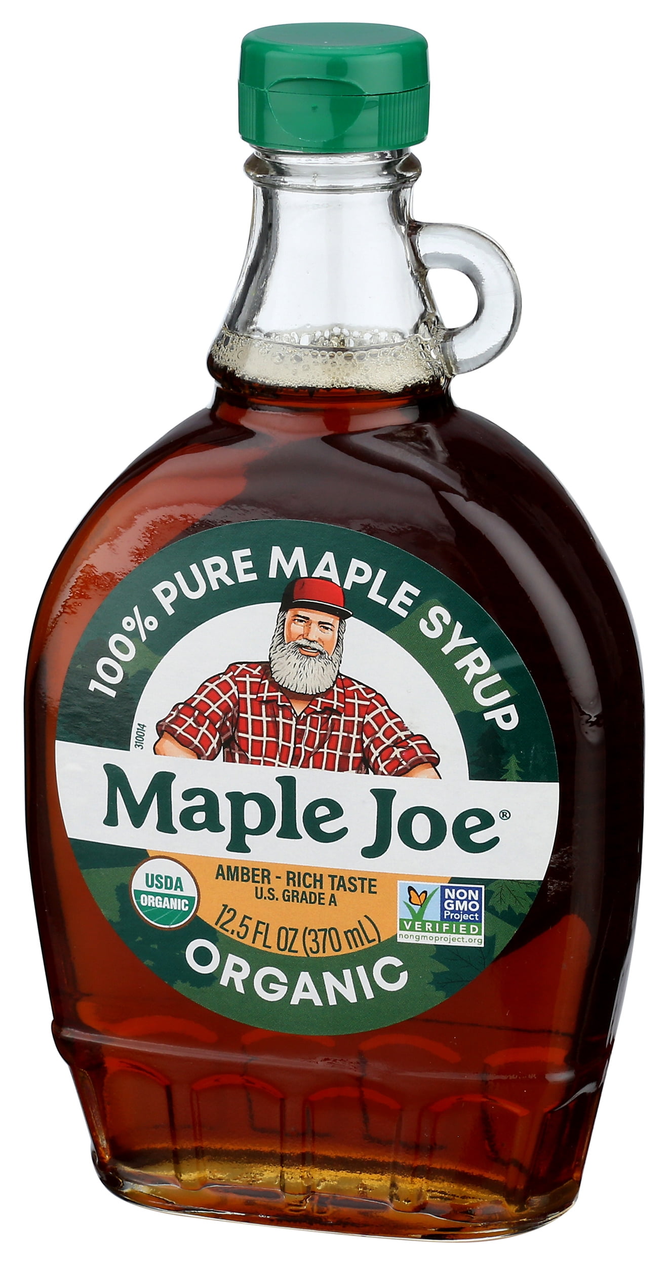 Pack of 12, Maple Joe Organic and Pure Maple Syrup, 12.5 fl oz