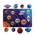 thumbnail image 2 of Ambesonne Numbers and Galaxy Wooden Puzzle Set of 2 Chunky Pieces, Count Learn Math, Indigo Multicolor, 2 of 7