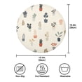thumbnail image 4 of IAUYY Set of 6 Round Placemats for Dining Tables Heat-Resistant and Wear-Resistant DIY Printing Design Table Placemats，Applicable for Christmas Cartoon Flower Pot, 4 of 7