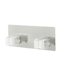 Needhep Multiple Uses Door Towel Coat Hooks Adhesive Wall Hooks For Hanging, Heavy Duty Slatwall Hooks Assortment Kit Closet Hook Wall Mount For Kitchen, For Data Line (White)