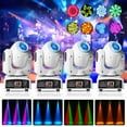thumbnail image 1 of HOLDLAMP Moving Head LED DJ Party Light White Sound Activated 4Pack, 1 of 7