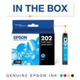 thumbnail image 2 of Cartucho de tinta Epson T202 Claria de capacidad estándar cian (x2), 2 of 5