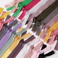 thumbnail image 2 of Cremallera invisible multicolor de 5 piezas, n.° 3, 18-60 cm, cremallera de nailon, adecuada para equipaje, bolsas de tela, zapatos y sombreros, cremallera oculta, 2 of 5