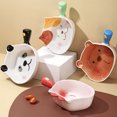 thumbnail image 3 of Adorable ensaladera multifunción, cuenco de cerámica para ramen, ideal para ensaladas, 3 of 5