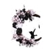 thumbnail image 5 of Corona de Halloween Macarena decoración colgante rosa artificial negra 35 cm x 25 cm x 7 cm, 5 of 8