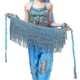thumbnail image 4 of Falda de danza del vientre, bufanda de lentejuelas brillantes, borla, bailarina del vientre, falda con flecos, disfraz para mujeres y niñas, nuevo, 4 of 5