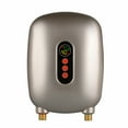 thumbnail image 2 of CNCEST 6500W 220V Instant Heating Electric Tankless Home Hot Water Heater Whole House Gold LCD Display, 2 of 8
