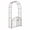 Bronze, variant on Biotree 79" Metal Garden Arch with Gate, Heavy-Duty Trellis Arbor with Lockable Gate and Safety Latch for Climbing Plants, with Ground Stakes, Bronze
