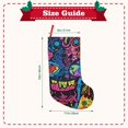 thumbnail image 3 of JUNZAN Neon Graffiti Urban Art Print 18 Inches Christmas Stockings with Letters,Christmas Stockings for Christmas Xmas Tree Holiday Fireplace Family Decor Gifts, 3 of 8