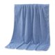 thumbnail image 5 of Toalla de baño de felpa súper absorbente, toalla de felpa de coral a rayas azul, 5 of 6