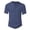 Dark Blue, variant on Krdevn Men's Casual T Shirts Short Sleeve Solid Color Button Up Tee for Daily Wear Outdoor Activities Summer Comfortable Top,3XL