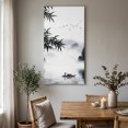 thumbnail image 3 of Traditional Chinese Painting Canvas Wall Art for Living Room Bedroom Bathroom, Black and White Natural Landscape Canvas Art Wall Decor, Artwork for Walls Home Office Decor, 24"x48", 3 of 9