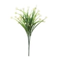 thumbnail image 2 of Artificial Flowers Outdoor Artificial Flowers UV Resistant Fake Plants, Faux Plastic Flower for Indoor Outside Hanging Plants Garden Porch Window Home Wedding Decor (White), 2 of 3