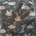 thumbnail image 3 of Swan Tulle Curtains with Rod Pocket, Pond Lilies and Cattails Growth Plain Colored Waterfowls on the Dark Blue Lake Art, Sheer Drape for Wedding Party 2 Panels, 7 Sizes, Multicolor, by Ambesonne, 3 of 3