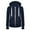 Dark blue, variant on Sweatshirt For Women Women's Solid Color Hooded Zip-Up Sweatshirt, Versatile Terry Jacket with Pocket for Athletic Activities and Casual Everyday Wear. PP1 XL