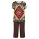 thumbnail image 5 of Sexy Pijama Conjunto para las Mujeres, Cuello Redondo Blusa de Manga Corta Y Pantalones, Traje de Moda Casual, 5 of 9