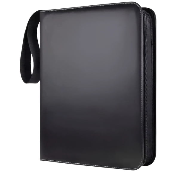 400 Pockets Card Binder, PU Leather Card Holder Binder with 4-Pocket Pages, Double-Sided Sleeves, 9.4 x 7.1 x 1.8 in / 24 x 18 x 4.6 cm, Trading Card Collection Storage Organizer