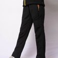 thumbnail image 4 of Pantalones Para Niños Moda Felpa Color Sólido Mantener Caliente A Prueba De Viento A Prueba De Agua Senderismo Al Aire Libre Pantalones De Esquí Negro Odeerbi LM103-11750, 4 of 9