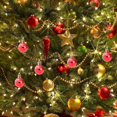 thumbnail image 4 of 24/144 piezas de mini bolas navideñas galvanizadas, adornos colgantes para árbol de Navidad, bolas para decoración del hogar, regalos de Año Nuevo, 4 of 5
