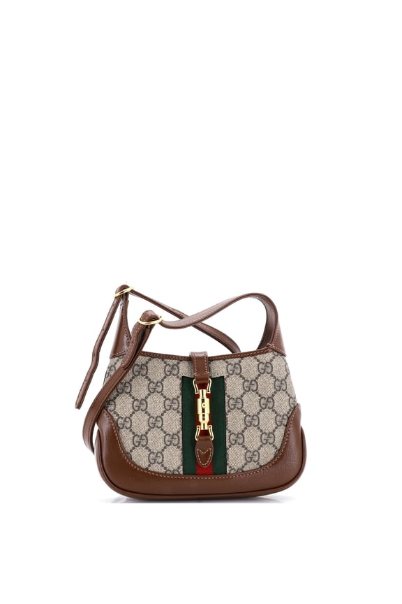Pre-Owned Jackie 1961 Hobo GG Coated Canvas Mini By Rebag
