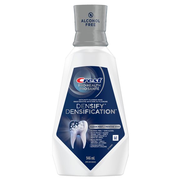 Crest Pro Health Densify Fluoride Mouthwash, Alcohol Free, Cavity Prevention, Clean Mint