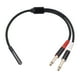 thumbnail image 1 of Cable De Audio Cable divisor de audio de 3,5 mm hembra a macho de 6,35 mm 0,3 m para altavoces mezcladores Ehuebsd  Para estrenar, 1 of 9