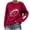 ZA-Red-frostluinai camisetas, variant on Frostluinai Football Sweatshirts for Women Game Day Long Sleeve Pullover Tops Round Neck Love Graphic Sweat Shirts Casual Sweaters