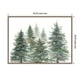 thumbnail image 5 of Kate and Laurel Framed Canvas Wall Art Print 'Pines And Evergreens' by Patricia Shaw, 38 x 28 Sylvie Walnut Frame, Rustic Farmhouse, Landscape Art for Wall Decor, 5 of 8
